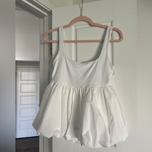 Aritzia Wilfred White Sleeveless Blouse